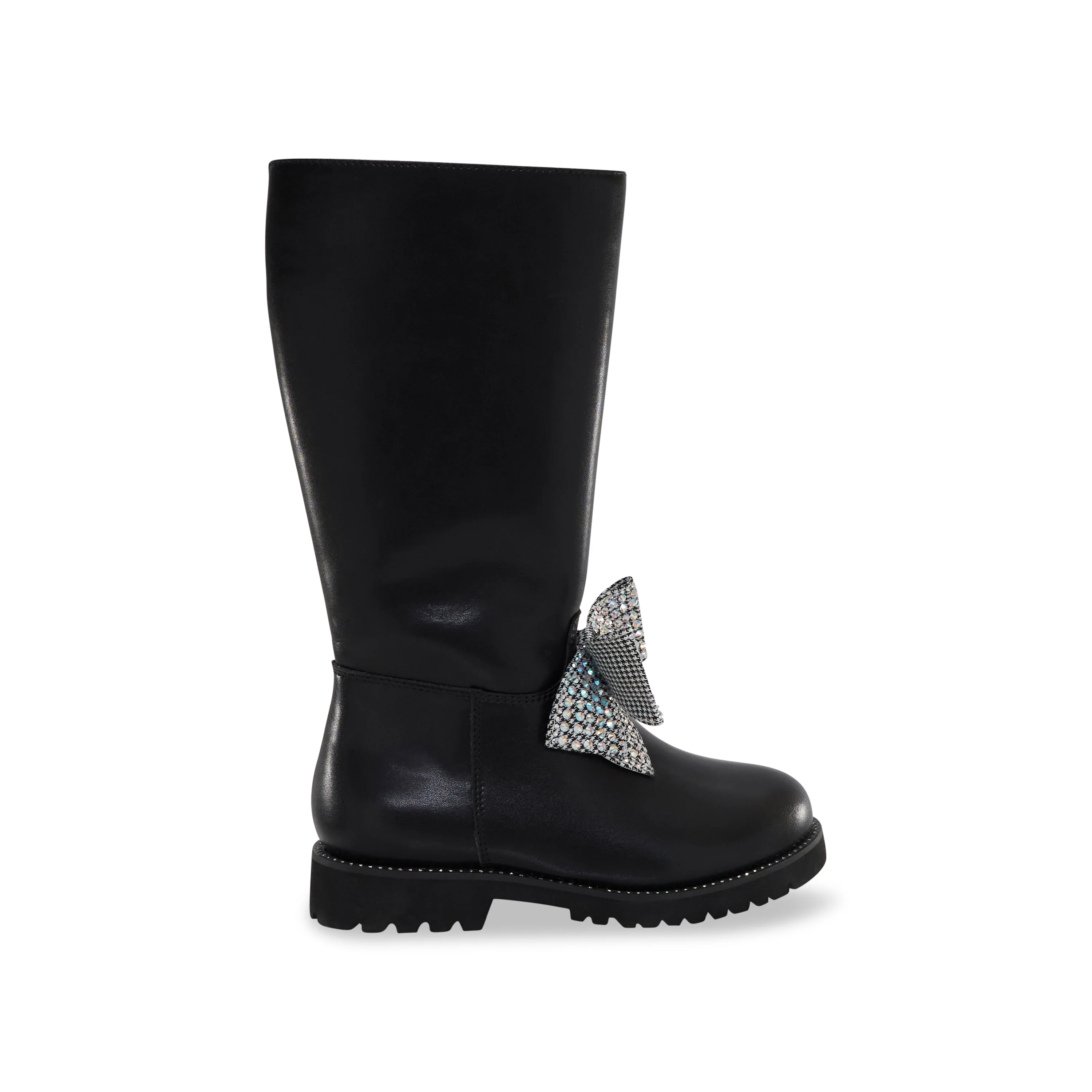 Kensington High Leg Bow Boot - Big Kid Black - Image 9