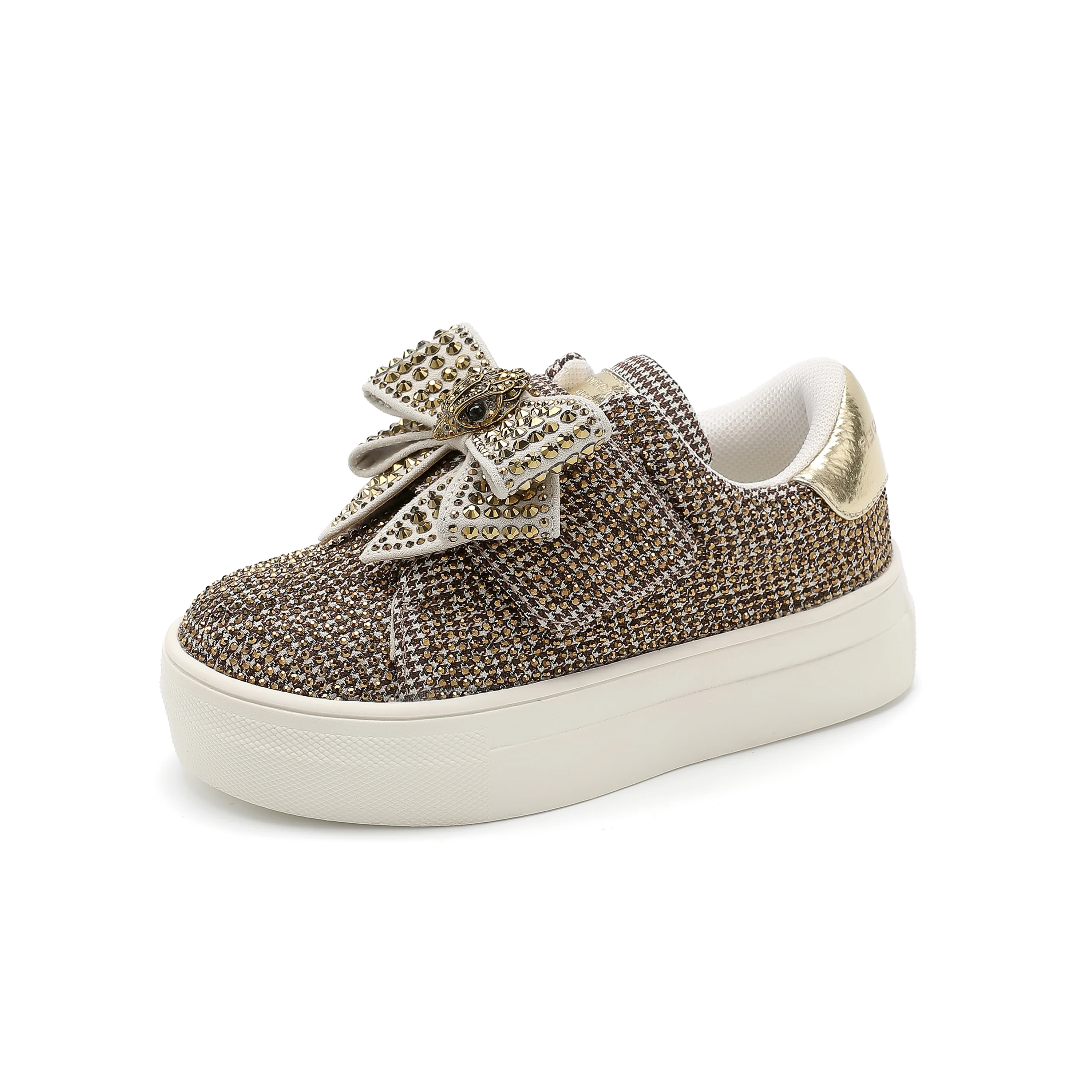 Mini Laney  Bow Sneaker  - Little Kid Beige - Image 7