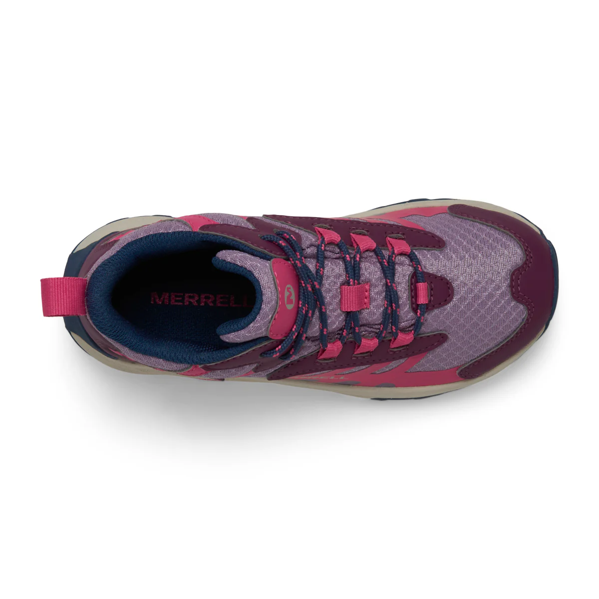 Moab Speed 2 Mid Waterproof Hiker - Big Kid Berry/Navy - Image 5